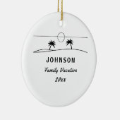 Familien-Ferien Keramik Ornament (Rechts)
