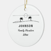 Familien-Ferien Keramik Ornament (Links)