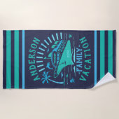 Familien-Ferien-Kreuzfahrt-Schiffs-Reise | Strandtuch (Vorderseite)