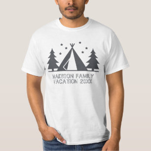 Familien-Ferien-Namen-Zelt-Camping T-Shirt