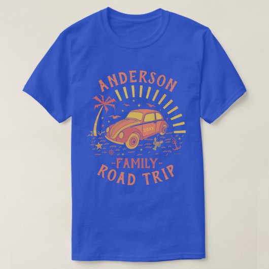 Familien-Ferien-Straßen-Reise-Auto | T-Shirt (Design vorne)