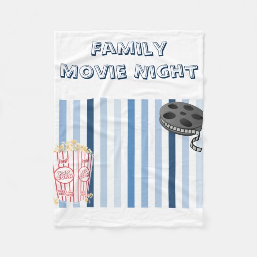 Familien-Film-NachtFleece-Decke Fleecedecke (Vorderseite)