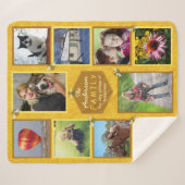 Familien-Foto-Collage 10 stellt | Sherpadecke (Vorderseite (Horizontal))