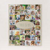 Familien Foto Collage 40 Bilder Dies ist unser Ang Puzzle (Vertikal)