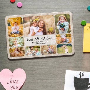 Familien Foto Collage für Mutter und Kinder Magnet
