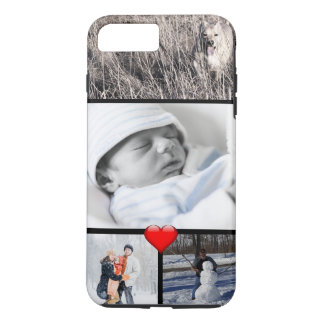 Familien-Foto-Collage machen Ihr eigenes Instagram iPhone 8 Plus/7 Plus Hülle