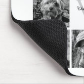 Familien-Foto-Collage und Monogramm Mousepad (Ecke)