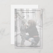 Familien-Foto Dankeskarte (Vorne/Hinten)