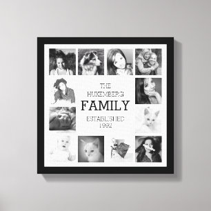 Familien-Foto-Erinnerungen mit Personifizierung Leinwanddruck