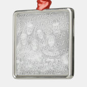 Familien-Foto-Erinnerungen Silbernes Ornament (Links)