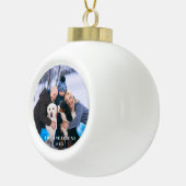 Familien-Foto Keramik Kugel-Ornament (Rechts)