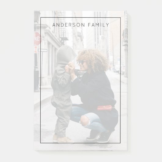 Familien-Foto Post-it Klebezettel (Vorderseite)