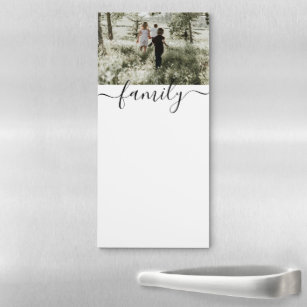 Familien-Foto-Schablone personalisiert Magnetischer Notizblock