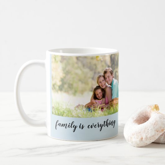 Familien-Foto-Tassen-Entwurf Kaffeetasse (Mit Donut)