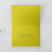 Familien Foto Weihnachten Card mistletostars grün (Innenseite)