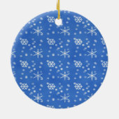 Familien-Foto-Weihnachtsverzierungniedliche Keramik Ornament (Hinten)