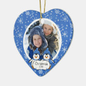 Familien-Foto-Weihnachtsverzierungniedliche Keramik Ornament (Links)