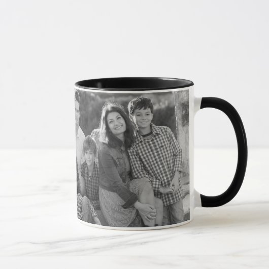 Familien-Fotos u. Text des Tasse (Rechts)