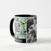 Familien-Fotos u. Text des Tasse (Vorderseite Links)