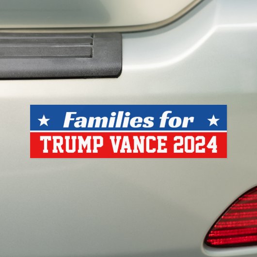 Familien für Trump Vance 2024 Autoaufkleber (Auf Auto)