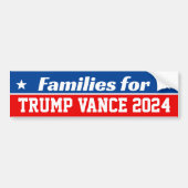 Familien für Trump Vance 2024 Autoaufkleber (Vorne)