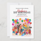 Familien-Geburtstags-Party Einladung (Vorderseite)