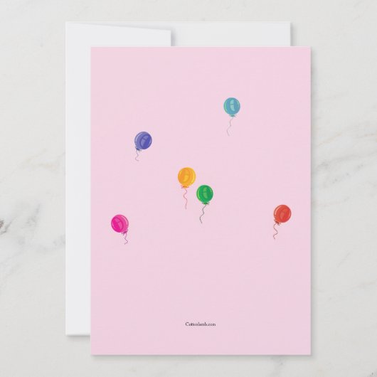 Familien-Geburtstags-Party Einladung (Rückseite)