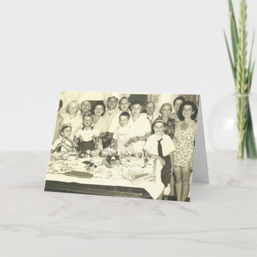 FAMILIEN-GEBURTSTAGS-PARTY! KARTE (Vorderseite)