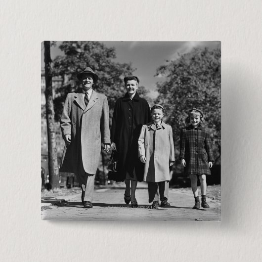 Familien-Gehen Button (Vorderseite)