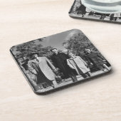 Familien-Gehen Getränkeuntersetzer (Linke Seite)