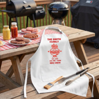 Familien-Grillfest im Hinterhof am 4. Juli Schürze