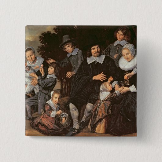 Familien-Gruppe in einer Landschaft, c.1647-50 Button (Vorderseite)