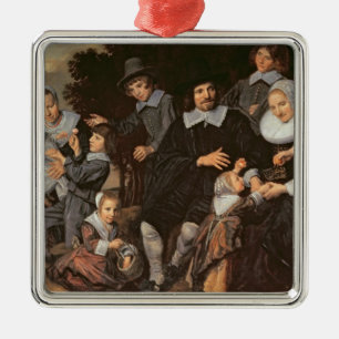 Familien-Gruppe in einer Landschaft, c.1647-50 Silbernes Ornament