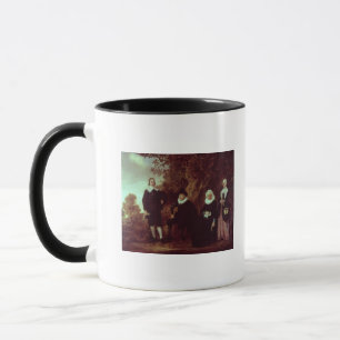 Familien-Gruppe in einer Landschaft Tasse