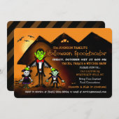 Familien-Halloween-Kostüm-Party Einladung (Vorne/Hinten)