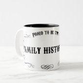Familien-Historiker Zweifarbige Tasse (Vorderseite Links)