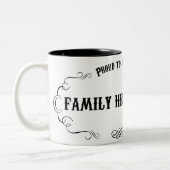 Familien-Historiker Zweifarbige Tasse (Links)