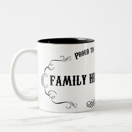 Familien-Historiker Zweifarbige Tasse (Links)