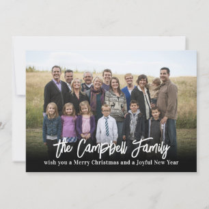 Familien-Jubel-Foto-Urlaubskarte Weihnachtskarte Feiertagskarte