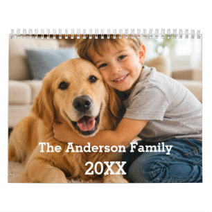 Familien-Kinder-Foto-Jahres-Erinnerungen 2027 Kalender