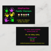 Familien-Kindertagesstätten-Visitenkarte Visitenkarte (Vorne/Hinten)