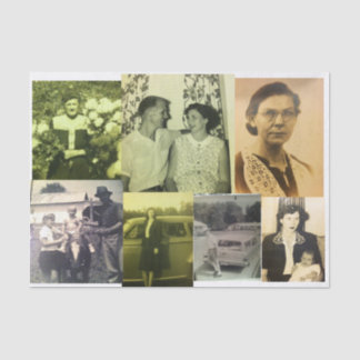 Familien-Krawattenvierziger jahre Fünfzigerjahre Seidenpapier