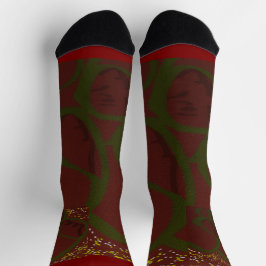 Familien Kunst Unpassende Crew Socken