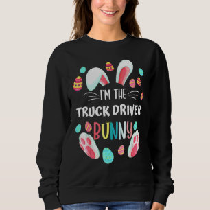 Familien Matching LKW Driver Bunny Graphic Oaster Sweatshirt