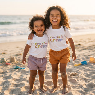 Familien-Matching-Retro-Vetter-Crew für Kinder Baby T-shirt