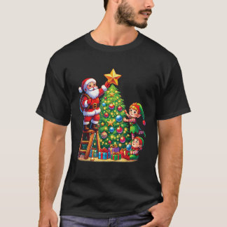 Familien-Matching-Santa-Elf-Squad-Christbaum-Dekor T-Shirt