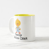 Familien-Medizin-Küken-Tasse Zweifarbige Tasse (Vorderseite Links)