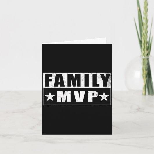 Familien-MVP Muttertag Karte (Vorderseite)