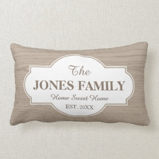 Familien-neues Zuhause hergestelltes Jahr-Weiß und Lendenkissen