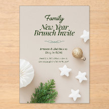 Familien-Neujahrs-Brunch-Einladung 2026 
